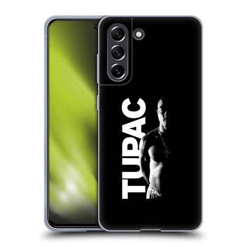 Tupac Shakur Key Art Black And White Soft Gel Case for Samsung Galaxy S21 FE 5G