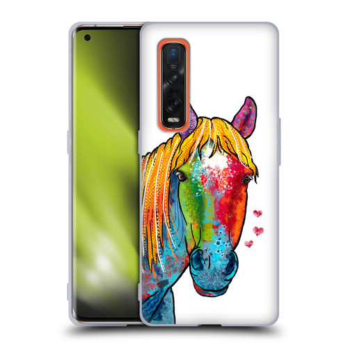 Duirwaigh Animals Horse Soft Gel Case for OPPO Find X2 Pro 5G