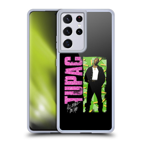 Tupac Shakur Key Art Distressed Look Soft Gel Case for Samsung Galaxy S21 Ultra 5G
