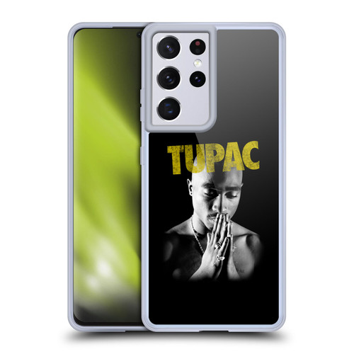 Tupac Shakur Key Art Golden Soft Gel Case for Samsung Galaxy S21 Ultra 5G