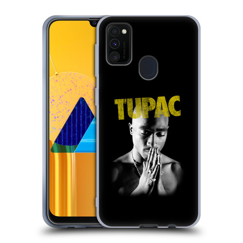 Tupac Shakur Key Art Golden Soft Gel Case for Samsung Galaxy M30s (2019)/M21 (2020)