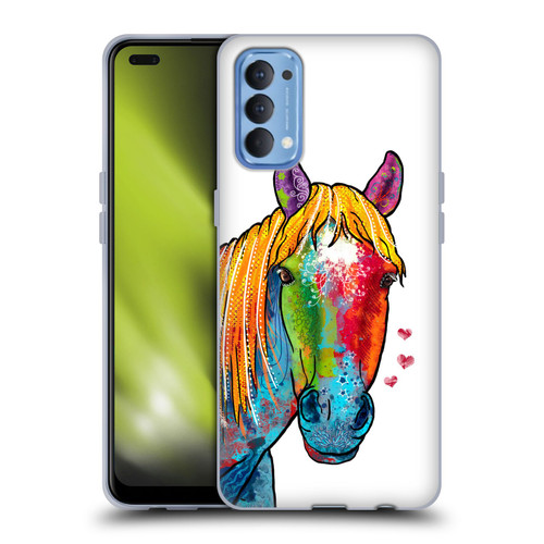 Duirwaigh Animals Horse Soft Gel Case for OPPO Reno 4 5G