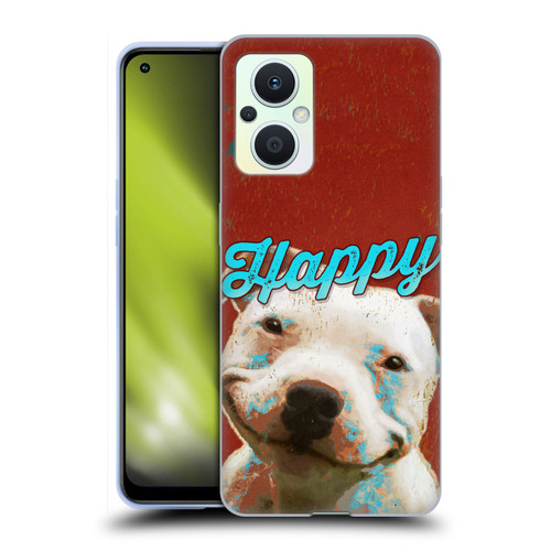 Duirwaigh Animals Pitbull Dog Soft Gel Case for OPPO Reno8 Lite