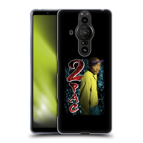 Tupac Shakur Key Art Vintage Soft Gel Case for Sony Xperia Pro-I