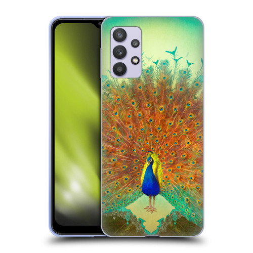 Duirwaigh Animals Peacock Soft Gel Case for Samsung Galaxy A32 5G / M32 5G (2021)