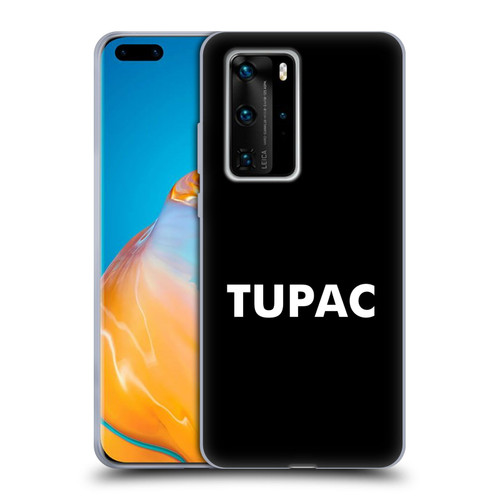 Tupac Shakur Logos Sans Serif Soft Gel Case for Huawei P40 Pro / P40 Pro Plus 5G