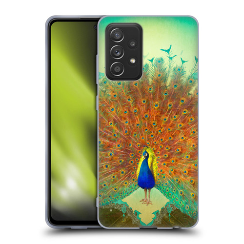 Duirwaigh Animals Peacock Soft Gel Case for Samsung Galaxy A52 / A52s / 5G (2021)