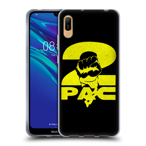 Tupac Shakur Logos Yellow Fist Soft Gel Case for Huawei Y6 Pro (2019)