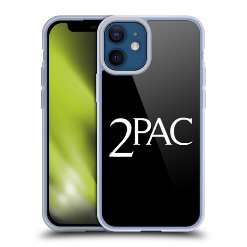 Tupac Shakur Logos Serif Soft Gel Case for Apple iPhone 12 Mini