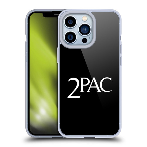 Tupac Shakur Logos Serif Soft Gel Case for Apple iPhone 13 Pro