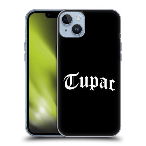 Tupac Shakur Logos Old English 2 Soft Gel Case for Apple iPhone 14 Plus
