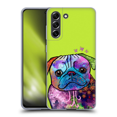 Duirwaigh Animals Pug Dog Soft Gel Case for Samsung Galaxy S21 FE 5G