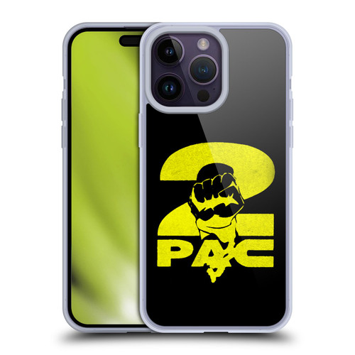 Tupac Shakur Logos Yellow Fist Soft Gel Case for Apple iPhone 14 Pro Max