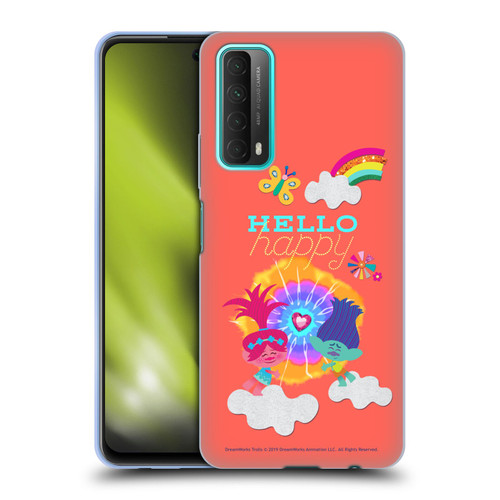 Trolls Graphics Poppy Branch Rainbow Soft Gel Case for Huawei P Smart (2021)