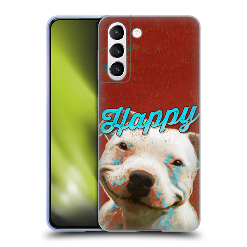 Duirwaigh Animals Pitbull Dog Soft Gel Case for Samsung Galaxy S21 5G