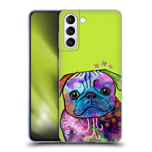 Duirwaigh Animals Pug Dog Soft Gel Case for Samsung Galaxy S21+ 5G