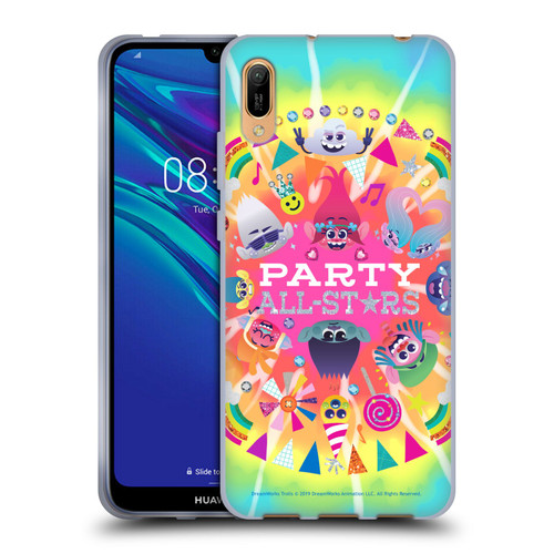 Trolls Graphics All Star Characters Soft Gel Case for Huawei Y6 Pro (2019)