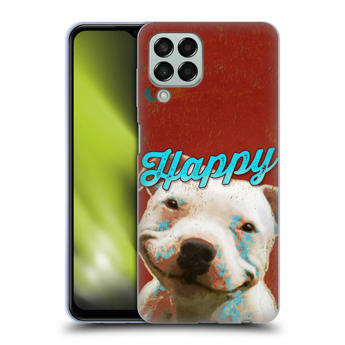 Duirwaigh Animals Pitbull Dog Soft Gel Case for Samsung Galaxy M33 (2022)