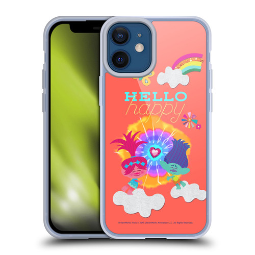 Trolls Graphics Poppy Branch Rainbow Soft Gel Case for Apple iPhone 12 Mini