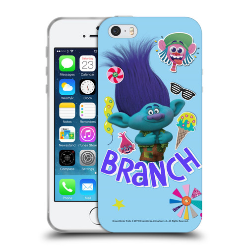 Trolls Graphics Branch Soft Gel Case for Apple iPhone 5 / 5s / iPhone SE 2016