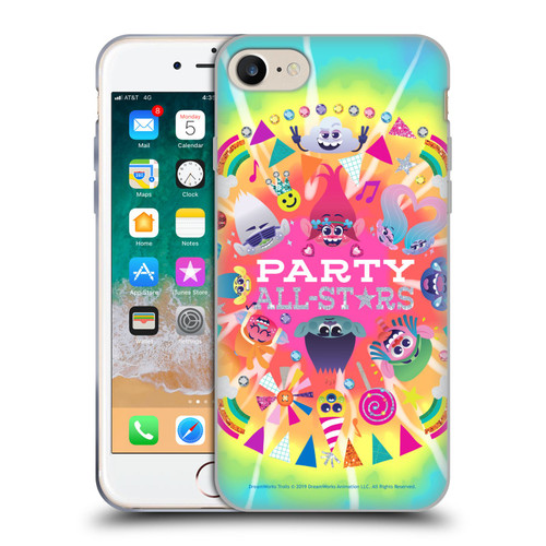 Trolls Graphics All Star Characters Soft Gel Case for Apple iPhone 7 / 8 / SE 2020 & 2022