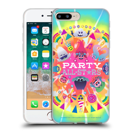 Trolls Graphics All Star Characters Soft Gel Case for Apple iPhone 7 Plus / iPhone 8 Plus