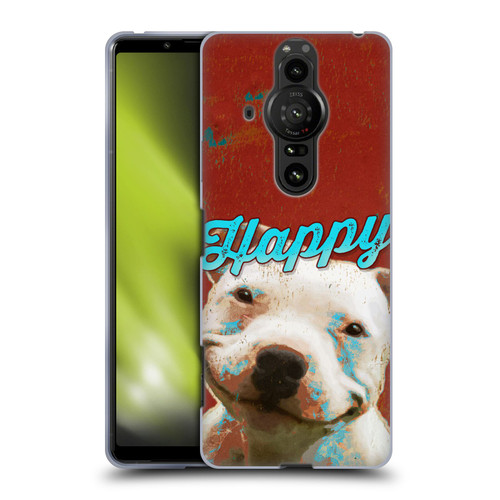 Duirwaigh Animals Pitbull Dog Soft Gel Case for Sony Xperia Pro-I