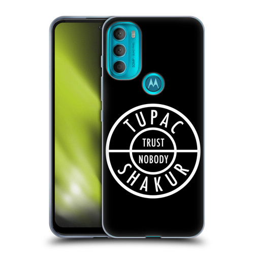 Tupac Shakur Logos Trust Nobody Soft Gel Case for Motorola Moto G71 5G