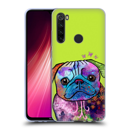 Duirwaigh Animals Pug Dog Soft Gel Case for Xiaomi Redmi Note 8T