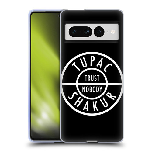 Tupac Shakur Logos Trust Nobody Soft Gel Case for Google Pixel 7 Pro