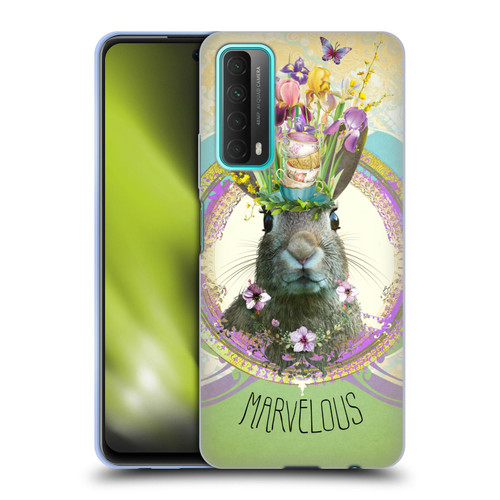 Duirwaigh Boho Animals Rabbit Soft Gel Case for Huawei P Smart (2021)