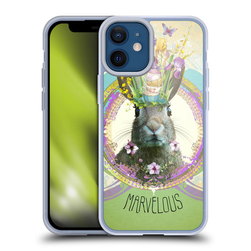 Duirwaigh Boho Animals Rabbit Soft Gel Case for Apple iPhone 12 Mini