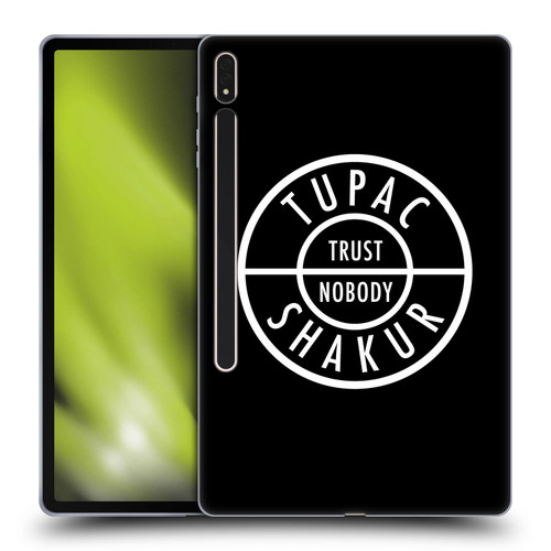 Tupac Shakur Logos Trust Nobody Soft Gel Case for Samsung Galaxy Tab S8 Plus