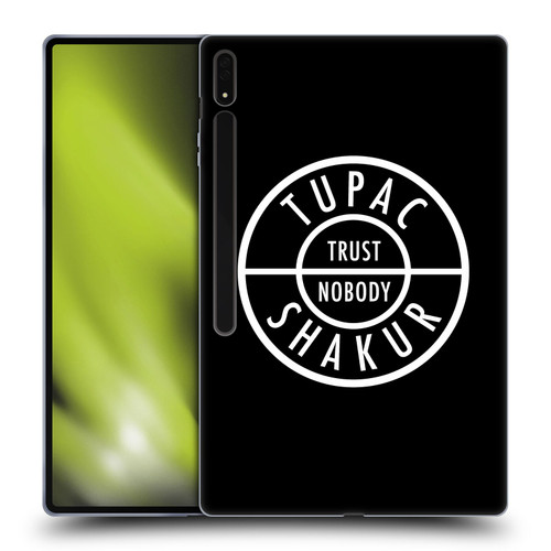 Tupac Shakur Logos Trust Nobody Soft Gel Case for Samsung Galaxy Tab S8 Ultra
