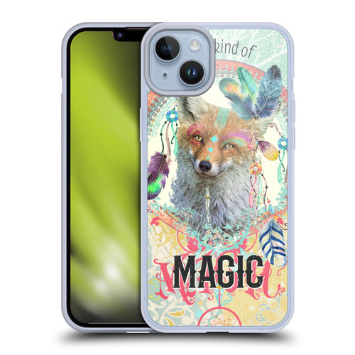 Duirwaigh Boho Animals Fox Soft Gel Case for Apple iPhone 14 Plus & MagSafe
