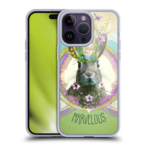 Duirwaigh Boho Animals Rabbit Soft Gel Case for Apple iPhone 14 Pro Max & MagSafe