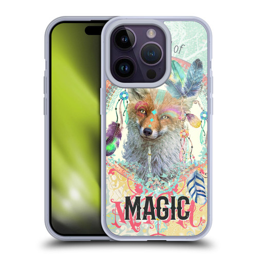 Duirwaigh Boho Animals Fox Soft Gel Case for Apple iPhone 14 Pro & MagSafe