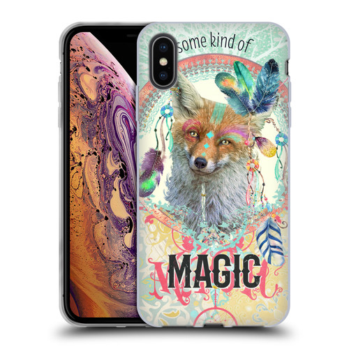 Duirwaigh Boho Animals Fox Soft Gel Case for Apple iPhone XS Max