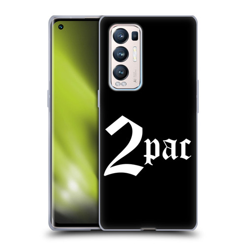Tupac Shakur Logos Old English Soft Gel Case for OPPO Find X3 Neo / Reno5 Pro+ 5G
