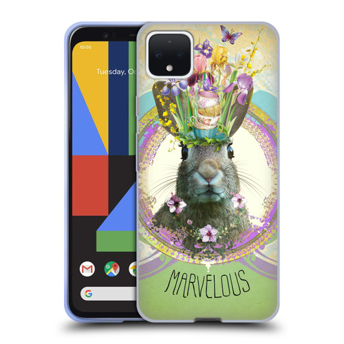 Duirwaigh Boho Animals Rabbit Soft Gel Case for Google Pixel 4 XL