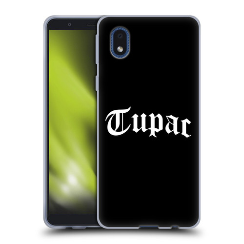 Tupac Shakur Logos Old English 2 Soft Gel Case for Samsung Galaxy A01 Core (2020)