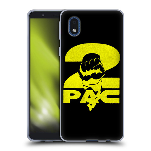 Tupac Shakur Logos Yellow Fist Soft Gel Case for Samsung Galaxy A01 Core (2020)