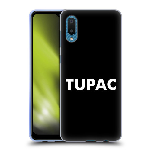 Tupac Shakur Logos Sans Serif Soft Gel Case for Samsung Galaxy A02/M02 (2021)