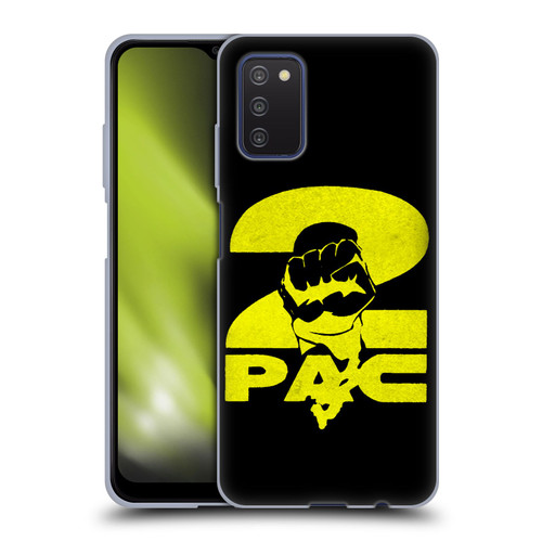 Tupac Shakur Logos Yellow Fist Soft Gel Case for Samsung Galaxy A03s (2021)