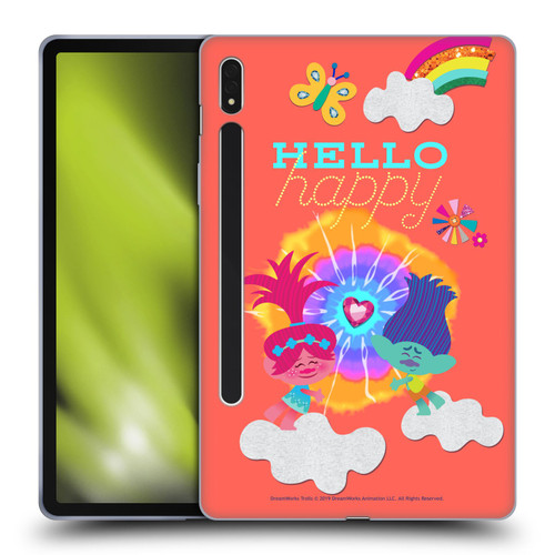 Trolls Graphics Poppy Branch Rainbow Soft Gel Case for Samsung Galaxy Tab S8