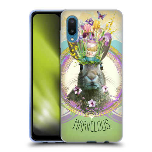 Duirwaigh Boho Animals Rabbit Soft Gel Case for Samsung Galaxy A02/M02 (2021)