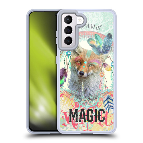 Duirwaigh Boho Animals Fox Soft Gel Case for Samsung Galaxy S21 5G