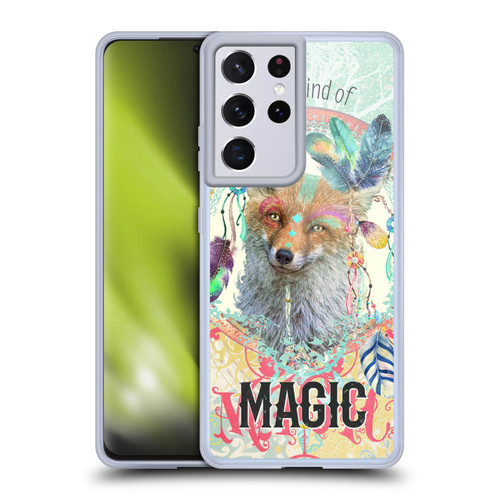 Duirwaigh Boho Animals Fox Soft Gel Case for Samsung Galaxy S21 Ultra 5G