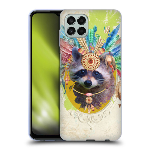 Duirwaigh Boho Animals Raccoon Soft Gel Case for Samsung Galaxy M33 (2022)