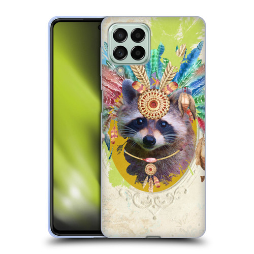 Duirwaigh Boho Animals Raccoon Soft Gel Case for Samsung Galaxy M53 (2022)